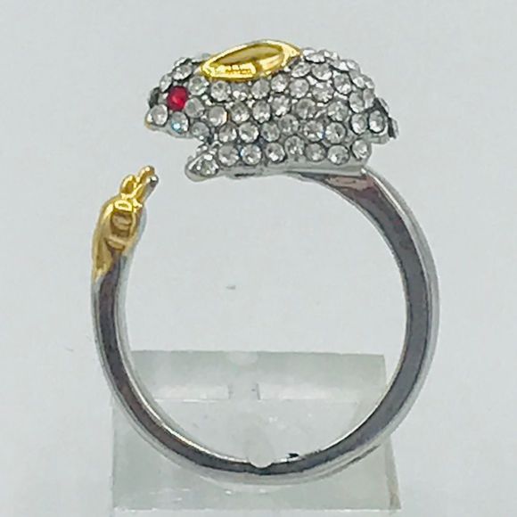 BUNNY RABBIT CZ RING - Picture 2 of 7